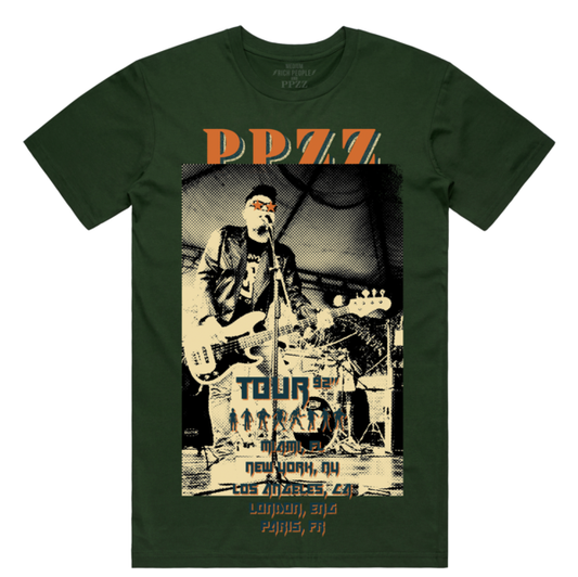 Solo Tour Tee (Forest Green/Org)