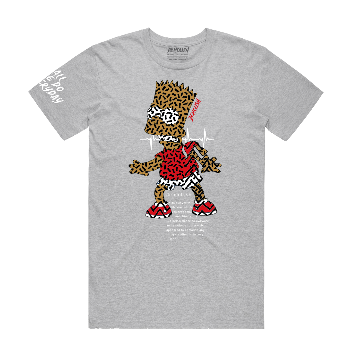 Bart Puzzled Tee (Grey) /D8