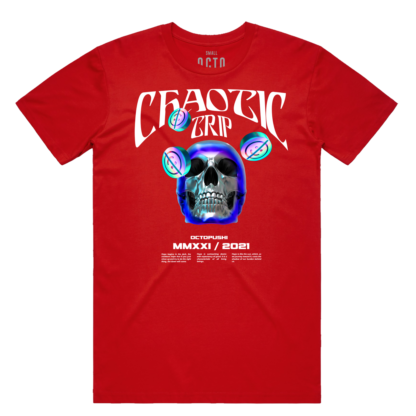 Chaotic Trip Tee (Red) /D8