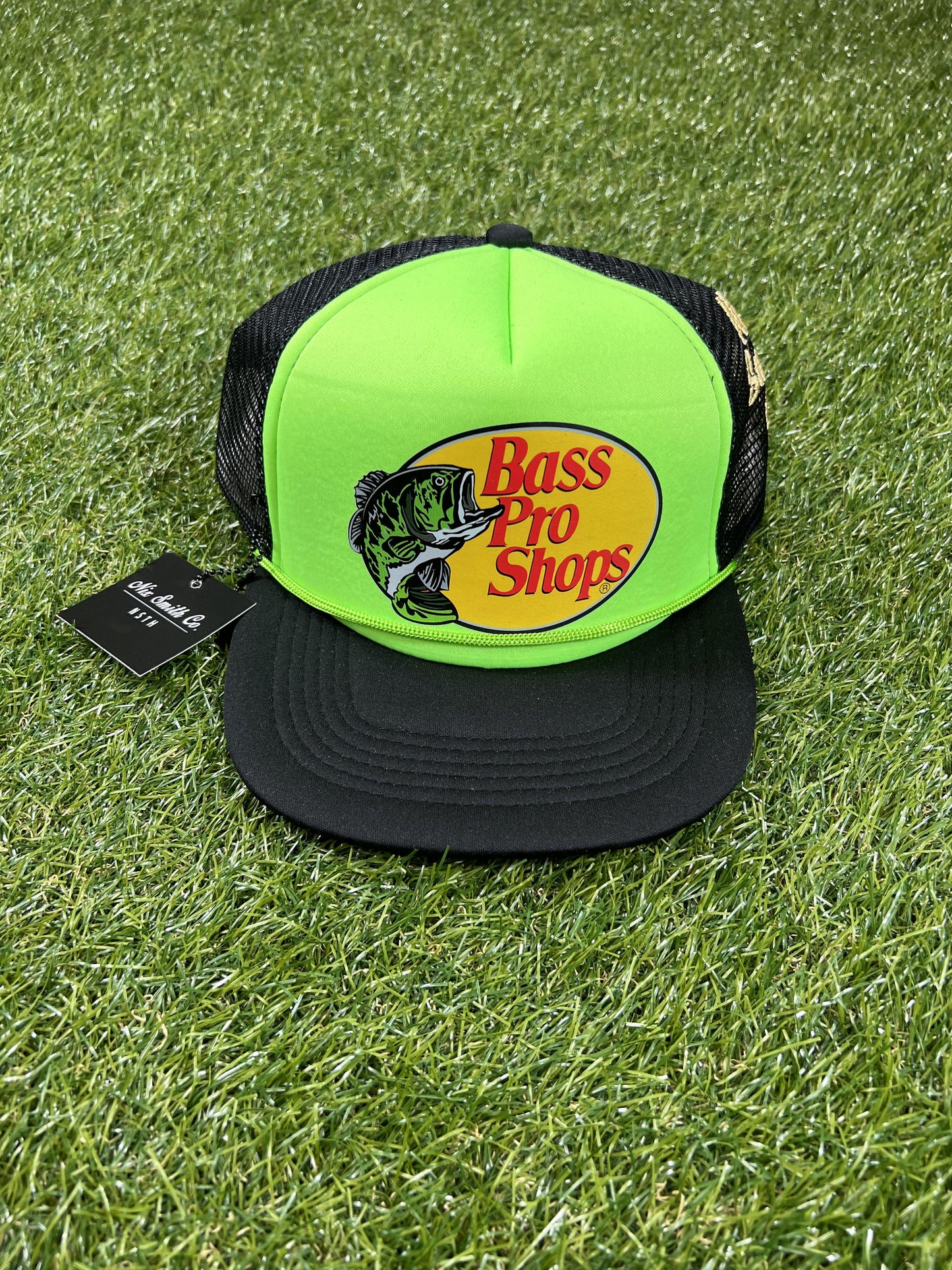 Bass Pro Trucker Hat (Blk/Neon)