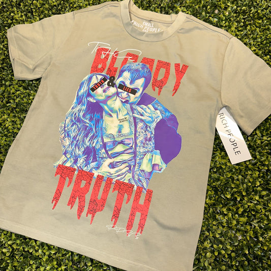 Tron Bloody Truth Oversized Print Tee (Eucalyptus/Red/Multi) /D?