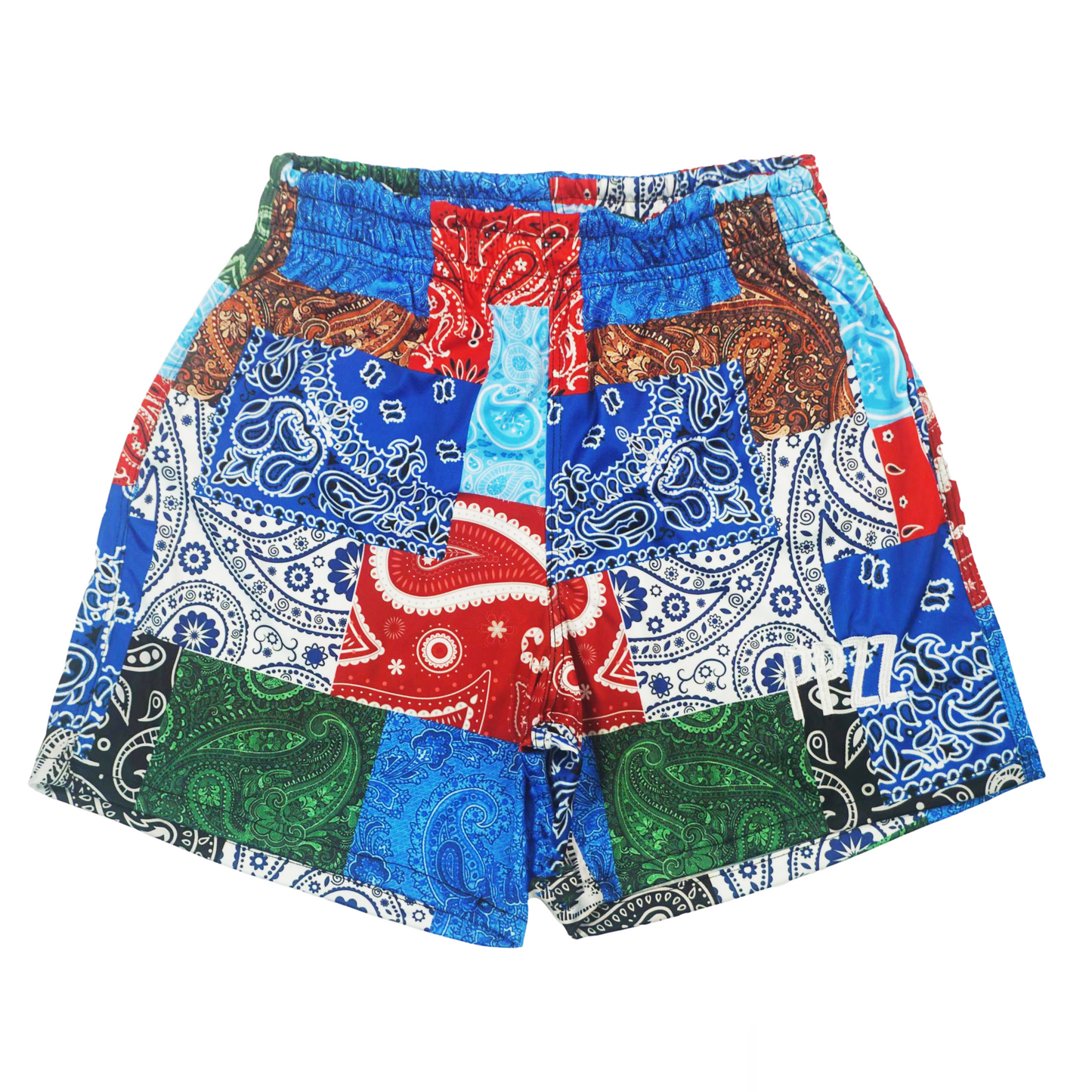 PPZZ x Rich People Paisley Shorts (Red/Wt/Blu) /C6