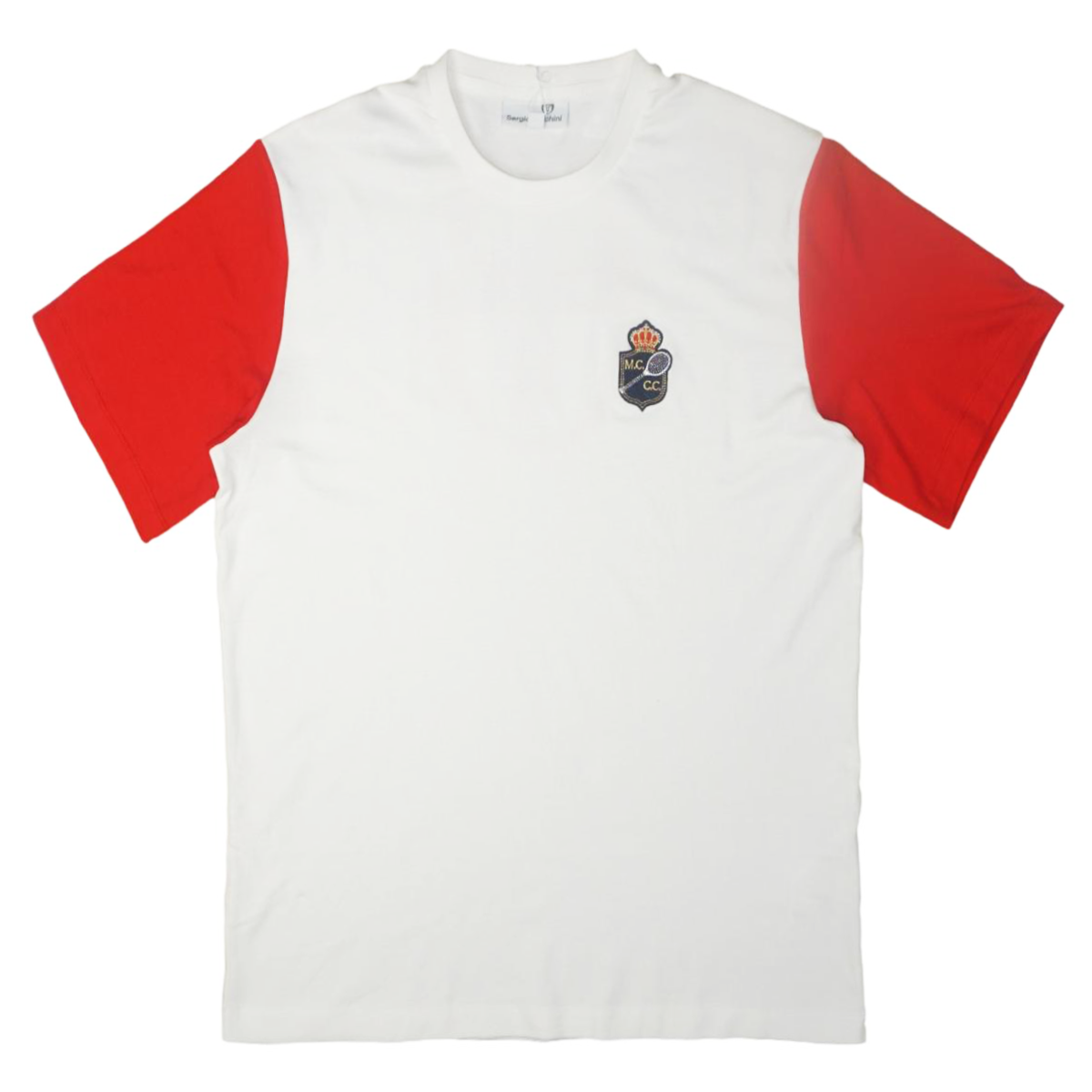 Rainier T-Shirt (Blanc De Blanc/ Tango Red) /D17
